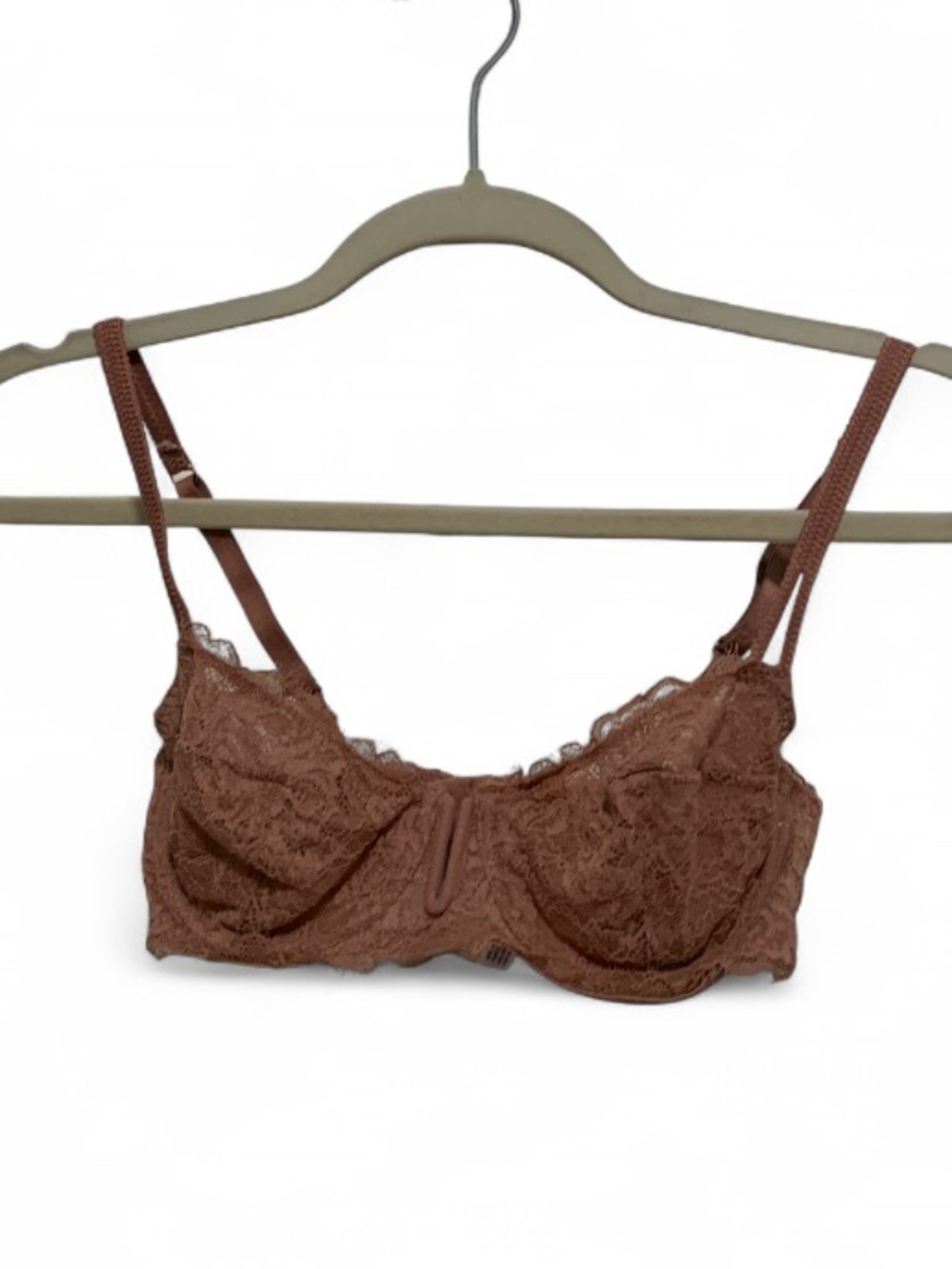 Auden Balconette Coverage Unlined Dusty Pink Lace Bra